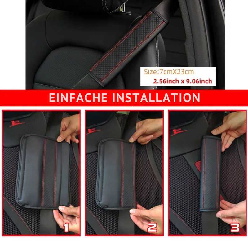 Geprägte Leder-Gurtpolsterung – Komfort & Eleganz | ErgoBelt™