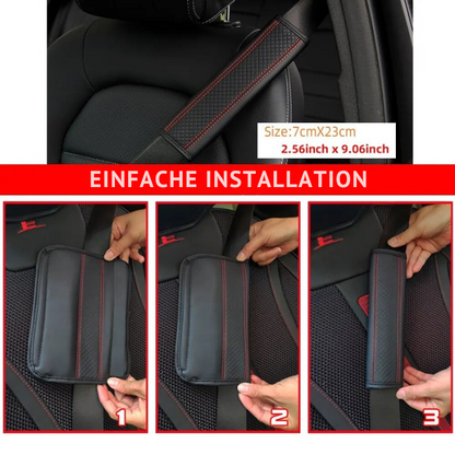 Geprägte Leder-Gurtpolsterung – Komfort & Eleganz | ErgoBelt™