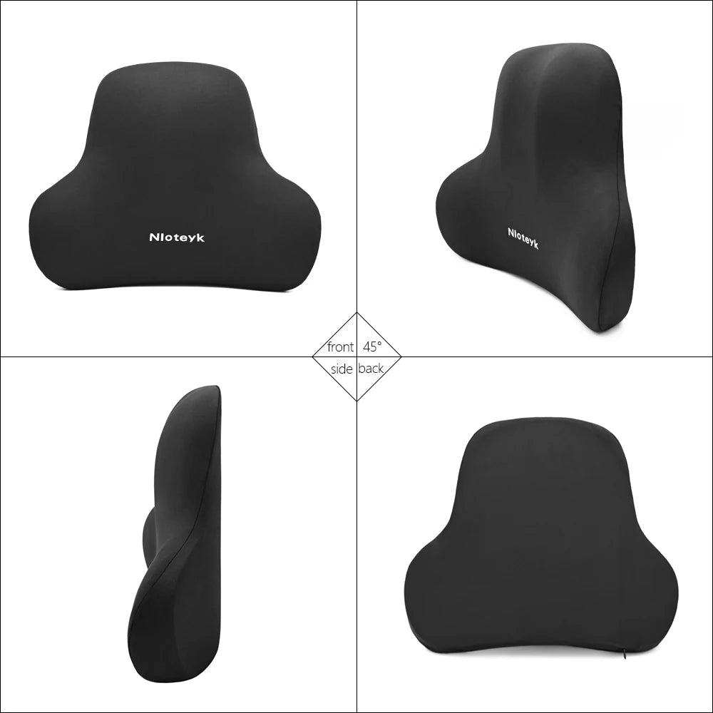 Set de Cojines Ergonómicos para Coche con Espuma Viscoelástica – Alivio Cuello y Espalda | ErgoComfort™