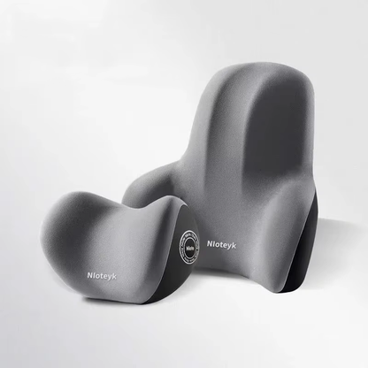 Set de Cojines Ergonómicos para Coche con Espuma Viscoelástica – Alivio Cuello y Espalda | ErgoComfort™