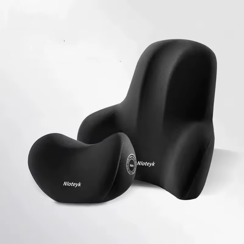 Set de Cojines Ergonómicos para Coche con Espuma Viscoelástica – Alivio Cuello y Espalda | ErgoComfort™